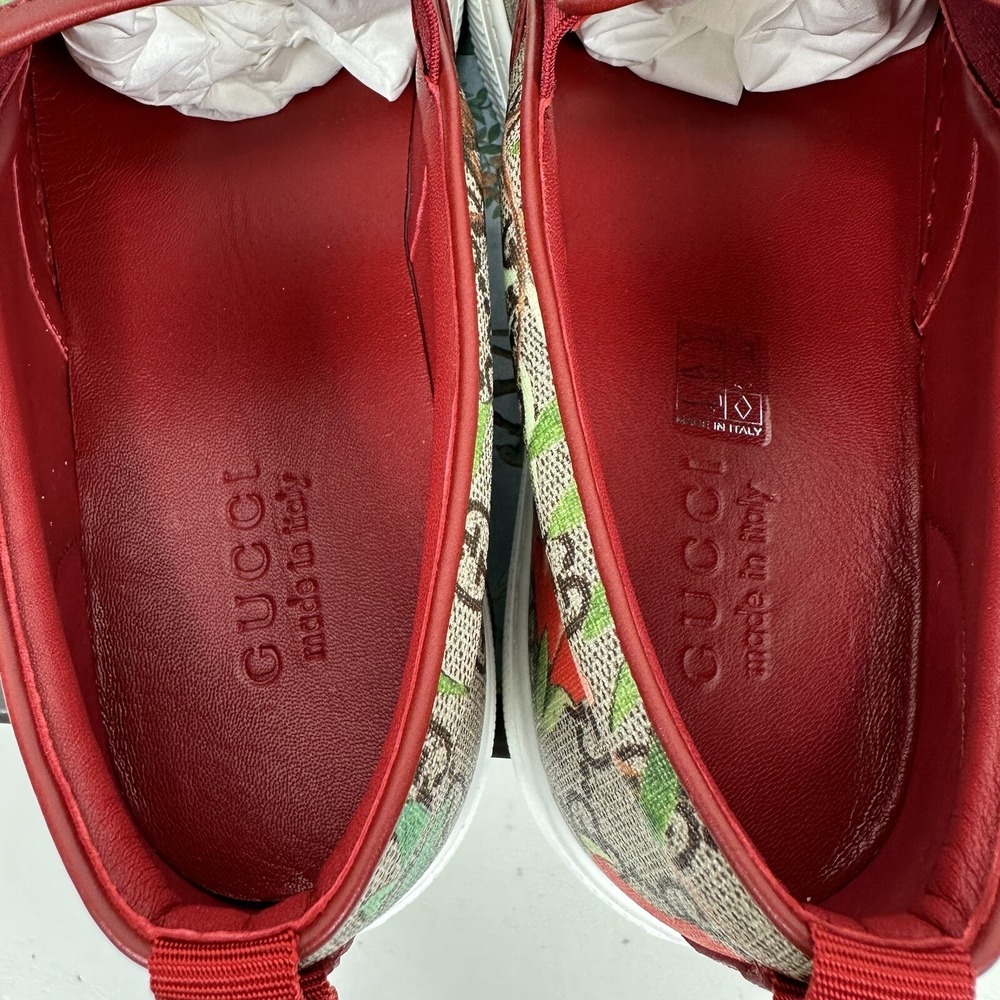 Gucci Supreme Monogram Tian Shoes Sneakers Mens Size 10 UK Birds - Picture 6 of 14